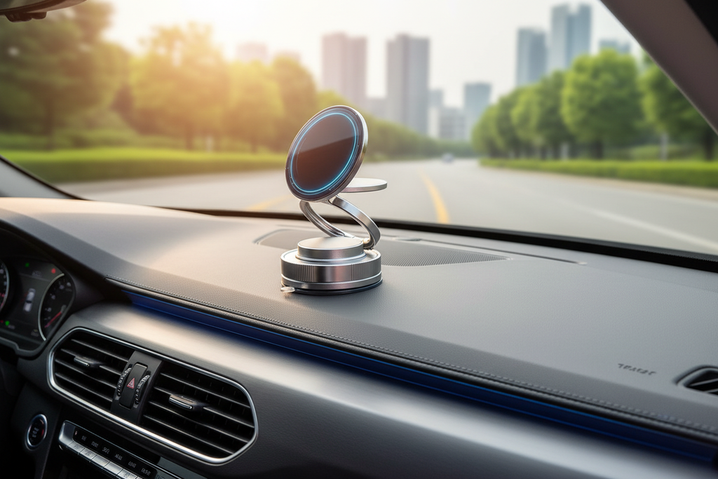 Vacuum Absorption Magnetic Bracket in car interior